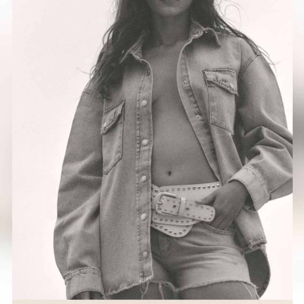 Zara TRF Oversized Denim Shacket/Overshirt